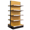 Supermarket Shelf Display Rack Shelves Wood Style Cold rolled Steel