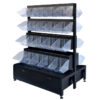 Retail Display Racks Snack Food Counter Case Cabinet Mall kiosk Single Double Side Shelf Easily Install
