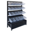 Retail Display Racks Snack Food Counter Case Cabinet Mall kiosk Single Double Side Shelf Easily Install