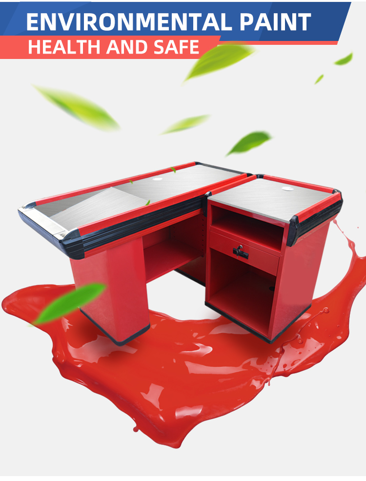 Checkout Counters Supermarket Retail Store Display Cabinet 