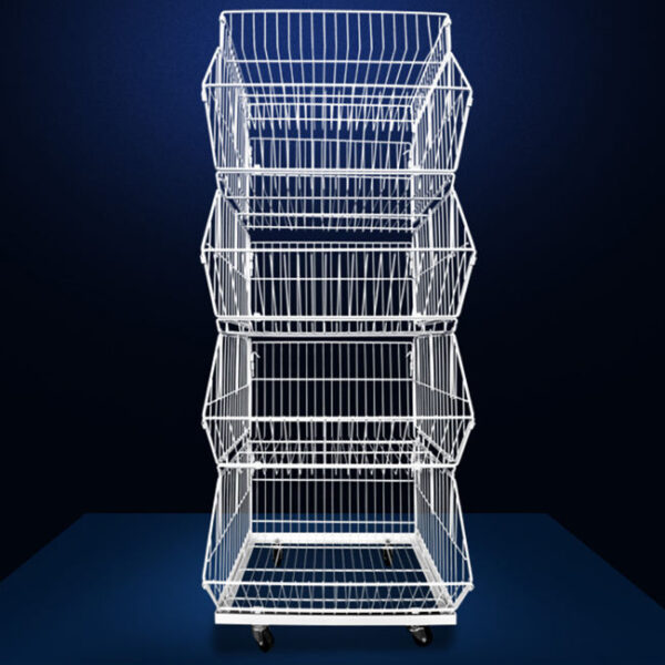 Main-01 Supermarket Wire Basket Stand Shelving Store Display Cabinet Rack Storage Shelves