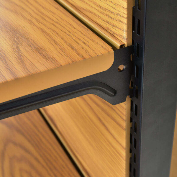 Supermarket Shelf Display Rack Shelves Wood Style Cold rolled Steel