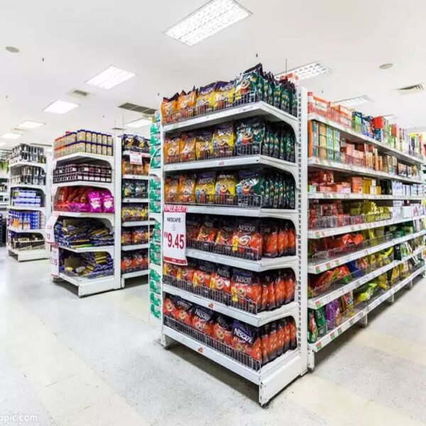 Rayonnage multicouche personnalisable pour supermarchés et magasins de détail Rayonnage multicouche personnalisable pour supermarchés et magasins de détail