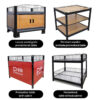 Supermarket Display Table Shelves Exhibition Promotion Desk