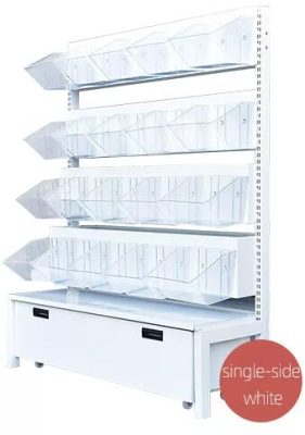Retail Display Racks Snack Food Counter Case Cabinet Mall kiosk Single Double Side Shelf Easily Install