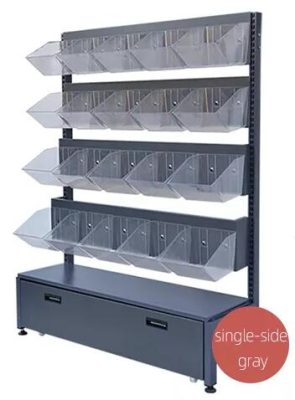 Retail Display Racks Snack Food Counter Case Cabinet Mall kiosk Single Double Side Shelf Easily Install