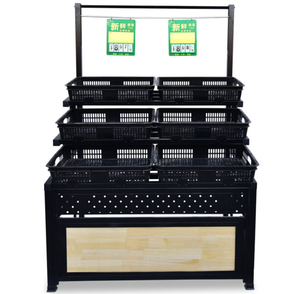 Supermarket Fruit Vegetable Display Showcase Stand shelf (7) Fruit Vegetable Racks for Supermarket Display Showcase Cabinet Counter Racks Shelves shelf Easily Install