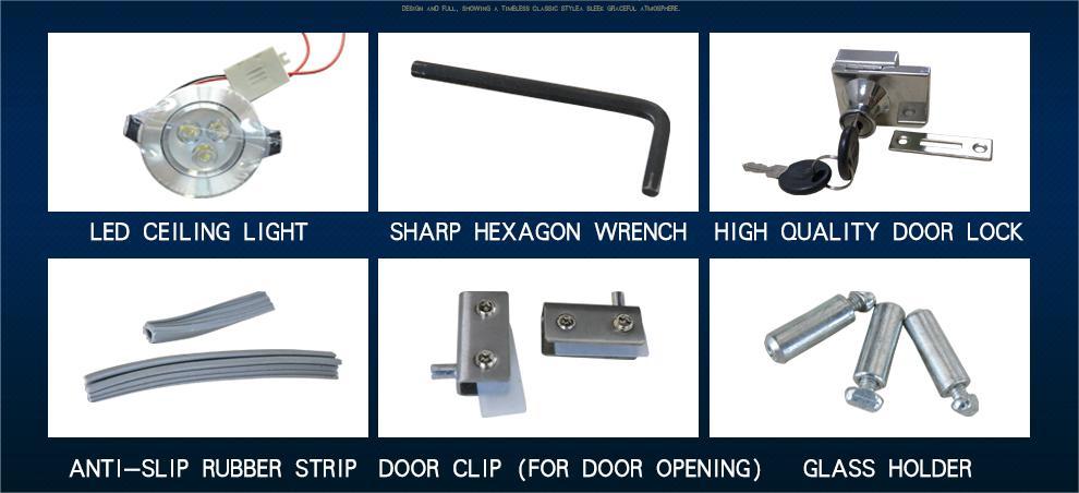 Hexagon Display Cabinet Titanium Aluminum Alloy Glass Showcase Counter