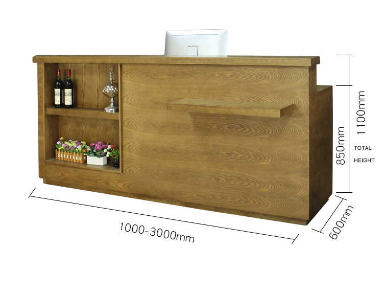 Reception Front Desk Checkout Cashier Counter Table lockable