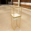 jewelry kiosk (1) jewelry kiosk Mall Corner Showcase Counter LED Aluminum Alloy Lockable Glass Display Cabinet