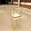 jewelry kiosk (5) jewelry kiosk Mall Corner Showcase Counter LED Aluminum Alloy Lockable Glass Display Cabinet