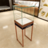 jewelry kiosk (7) jewelry kiosk Mall Corner Showcase Counter LED Aluminum Alloy Lockable Glass Display Cabinet