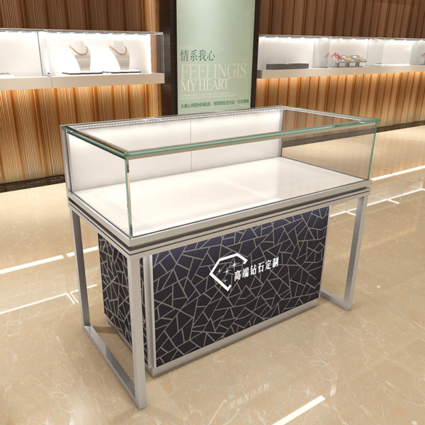 shopping centre kiosk (6) Shopping Centre kiosk for candy perfume sale Glass Display Cabinet Showcase Counter LED Aluminum Alloy Lockable