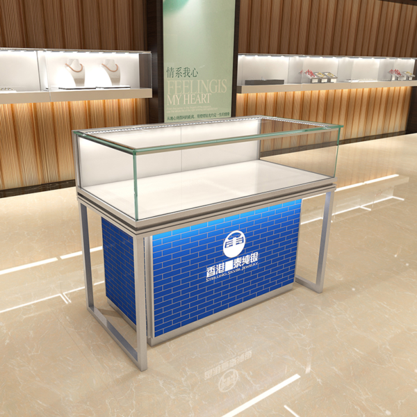 shopping centre kiosk (7) Shopping Centre kiosk for candy perfume sale Glass Display Cabinet Showcase Counter LED Aluminum Alloy Lockable