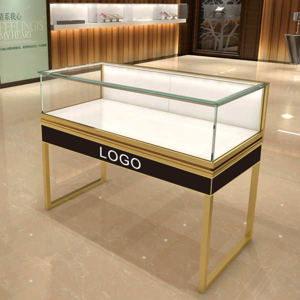kiosque de centre commercial (3) Kiosque de centre commercial Vente Vitrine Comptoir LED Alliage d'aluminium Verrouillable