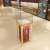 Shopping small kiosk for Sale Mall Glass Display Cabinet Showcase Counter LED Aluminum Alloy Lockable