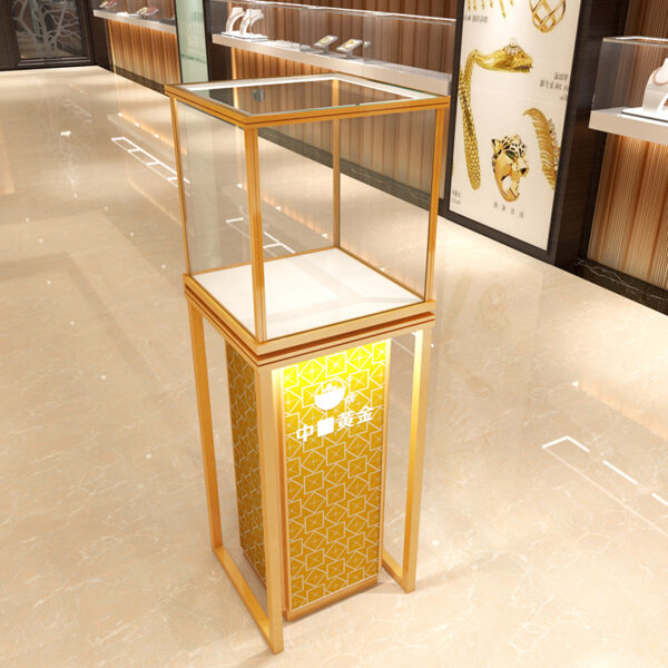 petit kiosque à vendre (3) Petit kiosque pour vente Centre commercial Vitrine Comptoir d'exposition LED Alliage d'aluminium Verrouillable