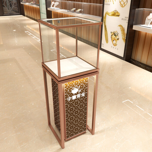 petit kiosque à vendre (5) Petit kiosque pour vente Centre commercial Vitrine Comptoir d'exposition LED Alliage d'aluminium Verrouillable