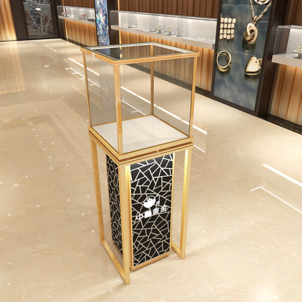 petit kiosque à vendre (8) Petit kiosque pour vente Centre commercial Vitrine Comptoir d'exposition LED Alliage d'aluminium Verrouillable