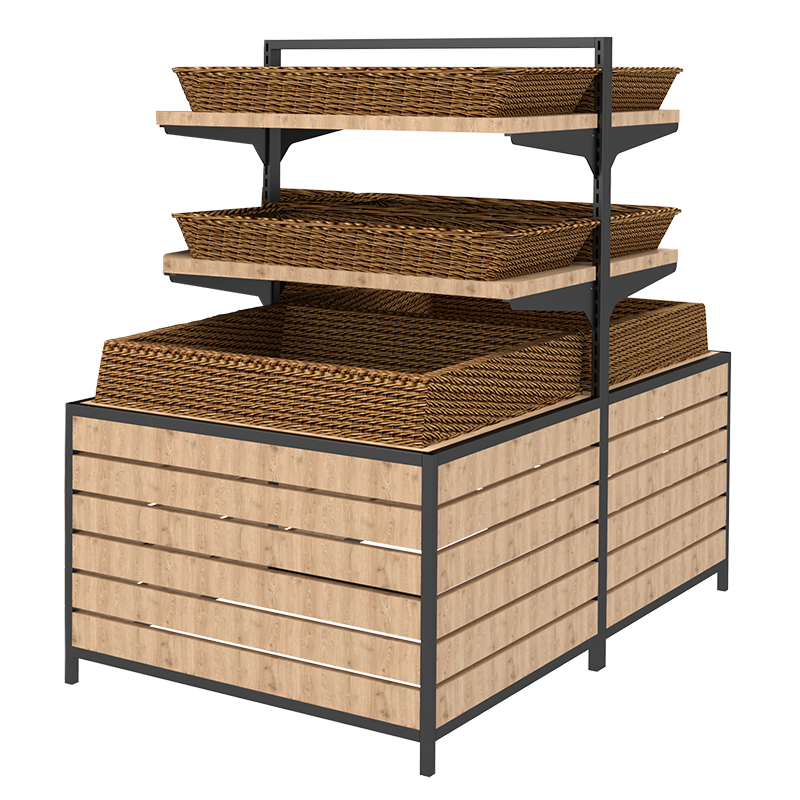 Multi-layer Fruit Vegetable Display Rack Shelf Store Supermarket