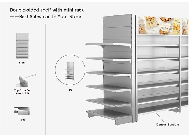 Supermarket Shelves Rack Store gondola shelving heavy duty Shelf Commercial Equipment (2)
