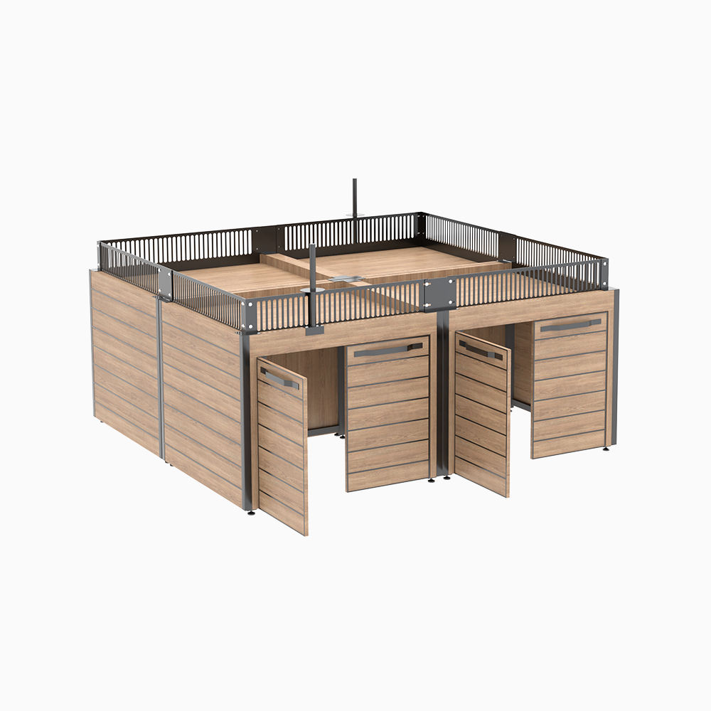 Vegetable and Fruit Storage Rack Shelf Display Stand Supermarket Store Metal Wood