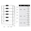 5 tier layers Boltless Rack shelf store storage metal steel adjustable