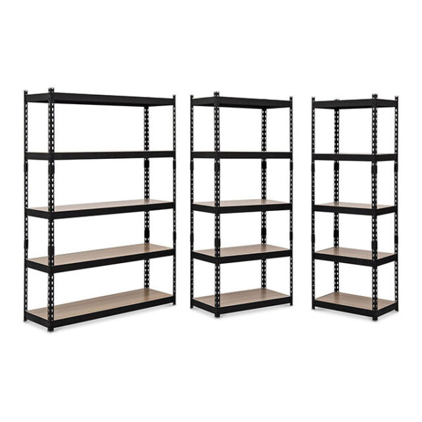 5 tier layers Boltless Rack shelf storage metal steel adjustable (5) 5 tier layers Boltless Rack shelf store storage metal steel adjustable