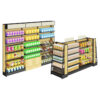 Custom Shelf Wooden Steel Iron Rack Supermarket Shop shelves Retail Store Shelving