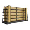 Custom Shelf Wooden Steel Iron Rack Supermarket Shop shelves Retail Store shelving (5)