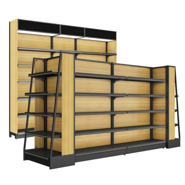 Custom Shelf Wooden Steel Iron Rack Supermarket Shop shelves Retail Store shelving (6) Custom Shelf Wooden Steel Iron Rack Supermarket Shop shelves Retail Store Shelving
