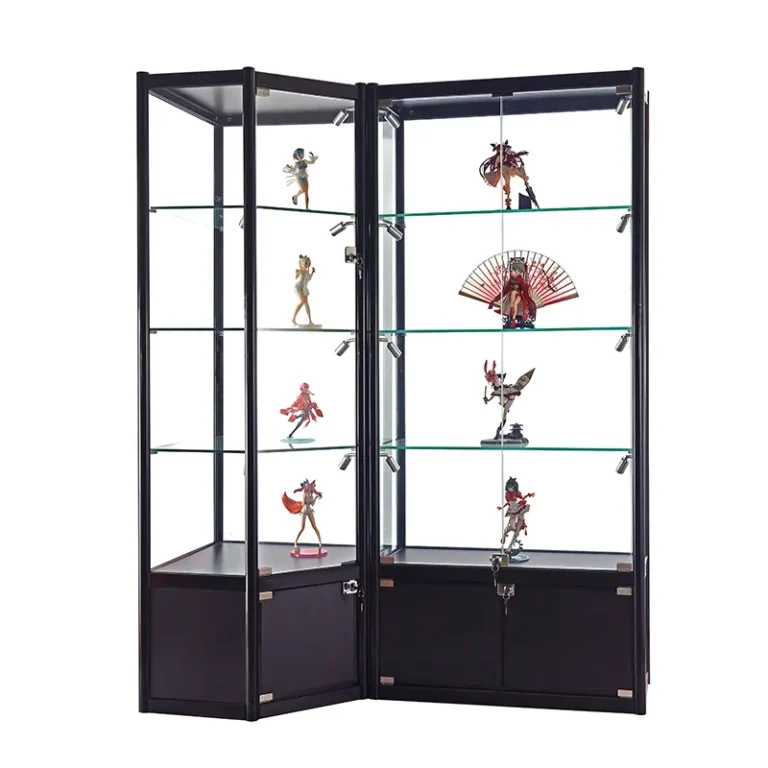 How high should a display cabinet be