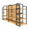 Retail Store Shelf Display Wooden Steel Iron Supermarket Shelves Rack (1)