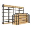 Retail Store Shelf Display Wooden Steel Iron Supermarket Shelves Rack