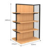 Supermarket Store Wooden Steel Shelf Iron Shelves Rack