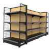 Supermarket Store Wooden Steel Shelf Iron Shelves Rack (2)