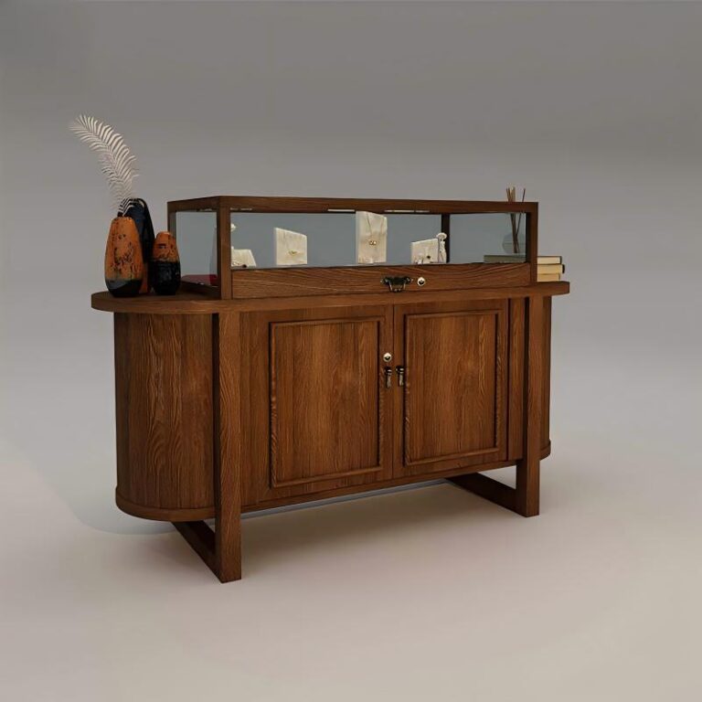 Fabricante de Vitrinas de Joyería de Madera Retro | Diseño Personalizado y Precio de Fábrica