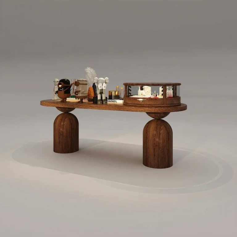 Fabricante de mesas de madera con pedestal ovalado | Diseño personalizado y precios de fábrica
