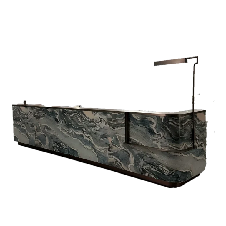 Fabricante de Mostradores de Recepción de Mármol de Lujo | Diseño Personalizado y Precio de Fábrica