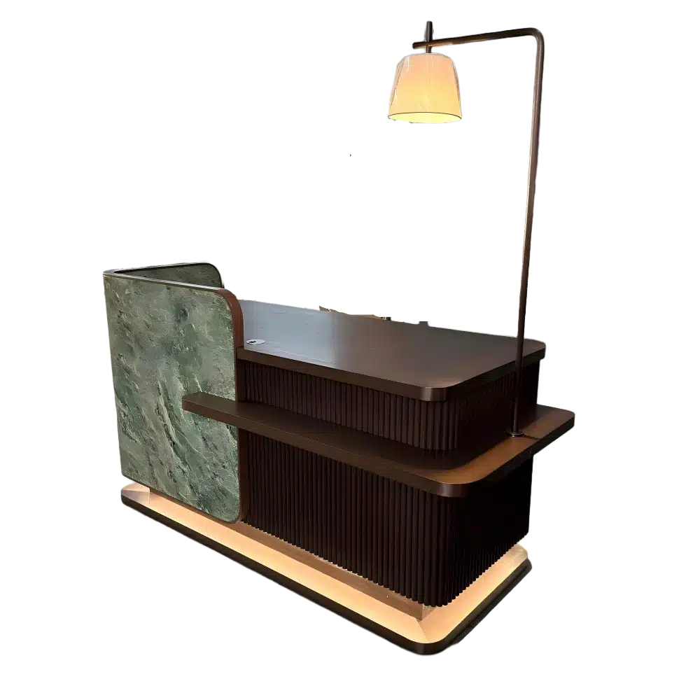 Green Marble Reception Desk Manufacturer | Custom Design & Factory Price