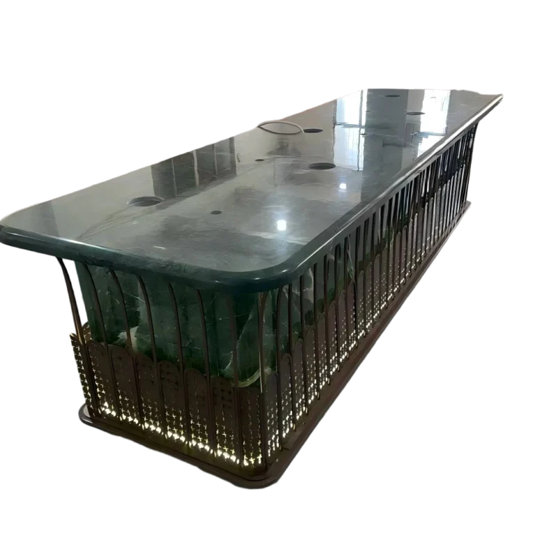 Fabricante de Barras de Bar de Mármol Verde | Diseño Personalizado y Precio de Fábrica