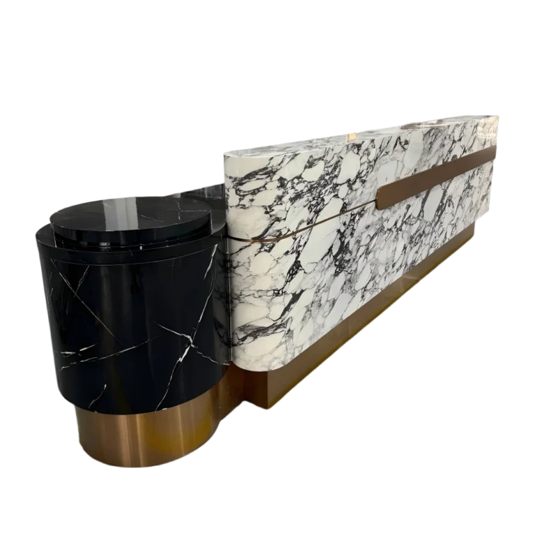 Fabricante de Mostradores de Recepción de Mármol Modernos | Diseño Personalizado y Precio de Fábrica