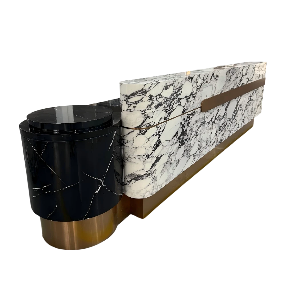 Modern Marble Reception Desk Manufacturer | Custom Design & Factory Price