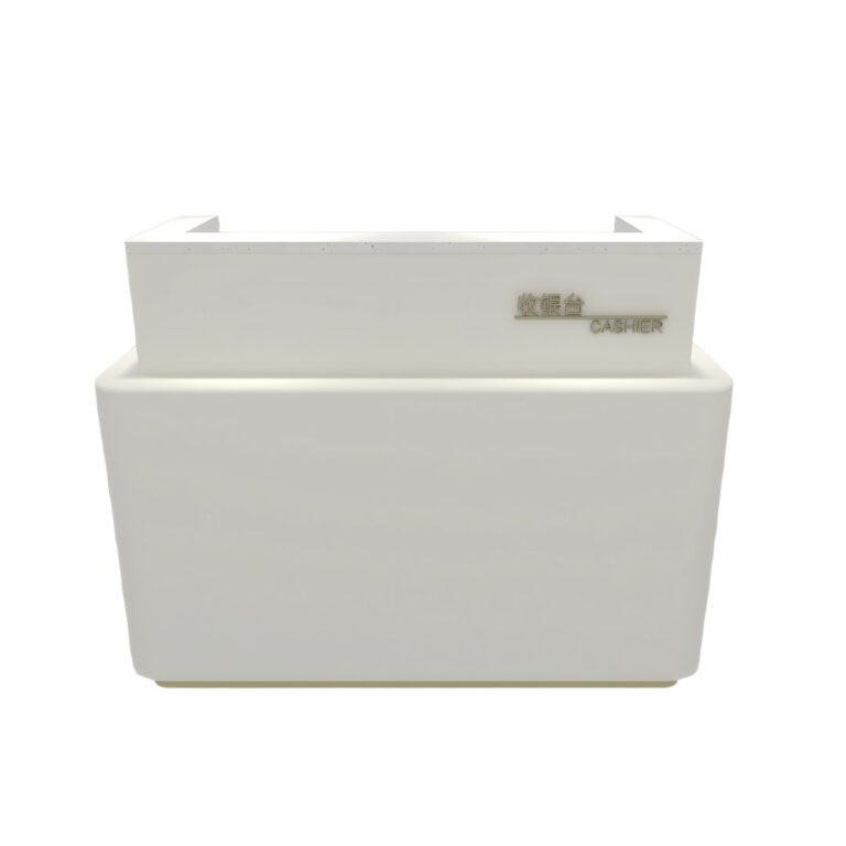 Fabricante de mostradores de caja blancos | Diseño personalizado y precio de fábrica