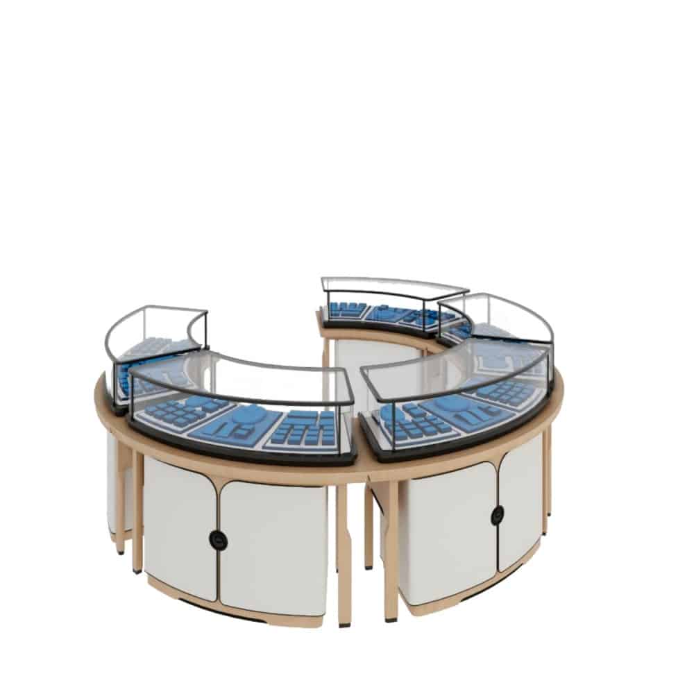 珠寶陳列展示櫃奢華精品櫃檯製造商 | 客製化設計與工廠直供價格
