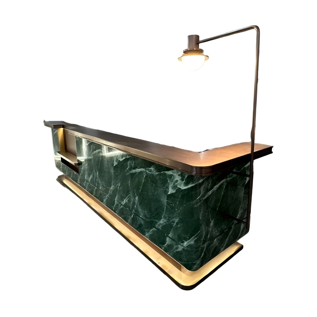 Green Marble Bar Counter Manufacturer | Custom Design & Factory Price