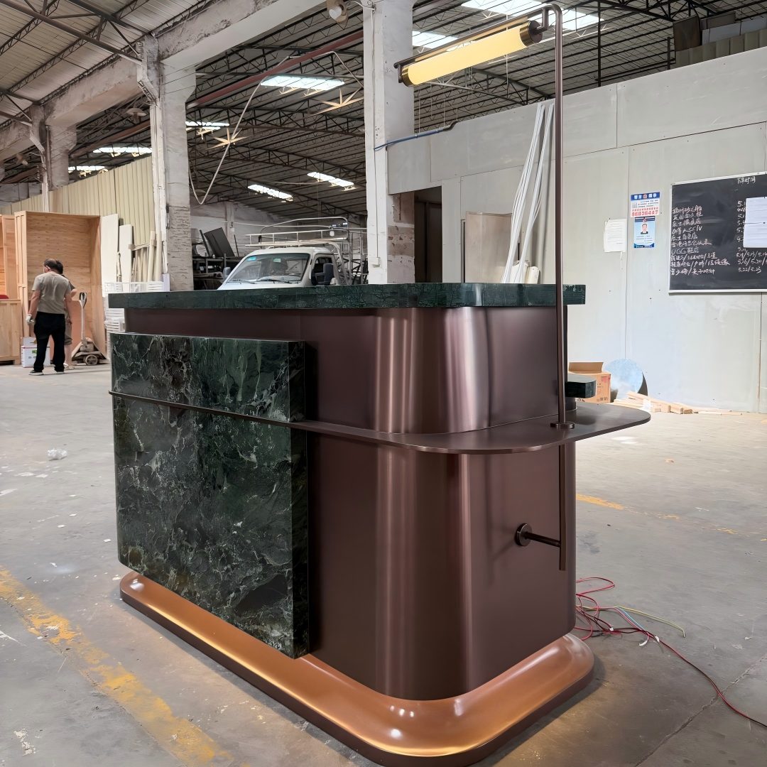 大理石接待前台櫃台 製造商｜客製設計與工廠直銷價