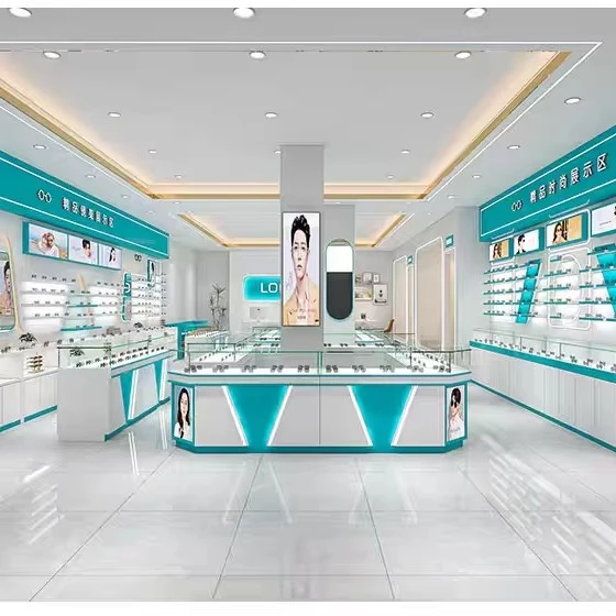 Optical Pharmacy Shops store display project in Asia / China