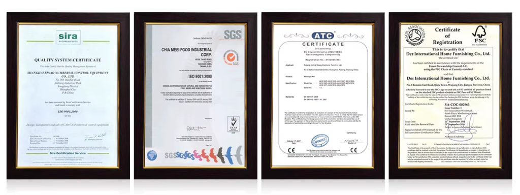 Certifications — ISO and export compliance