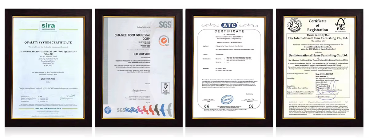 Our certifications — CE and ISO 9001